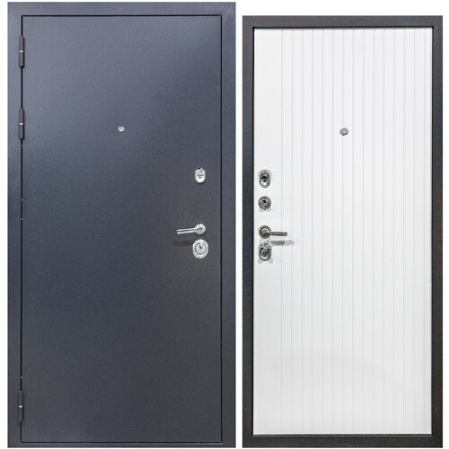 Дверь входная металлическая DIVA ДХ-24 2050x960 Левая Титан - Белый матовый, тепло-шумоизоляция, антикоррозийная защита для квартиры и дома