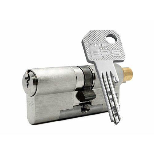 Цилиндр EVVA EPS ключ-вертушка (размер 46х61 мм) - Никель (5 ключей)