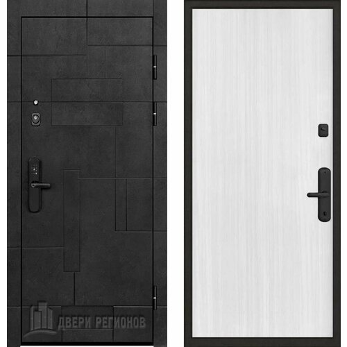 Входная дверь Regidoors флагман доминион с электронным биометрическим замком 950x2040, открывание левое