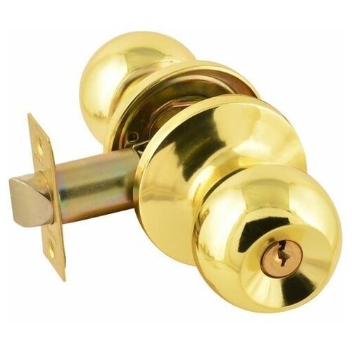 Ручки с защелкой межкомнатные Нора-М ЗШ-Э-01 ключ/фиксатор (поворотные, кнобы) - Золото