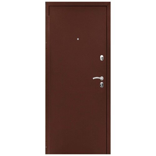 Дверь входная металлическая в квартиру 'стандарт оптима альфа', цвет миланский орех, размер 860х2050 Левая