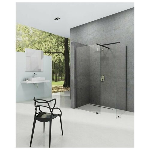 Душевое ограждение Ravak WALK-IN DOUBLE WALL 100x150 черный/Transparent