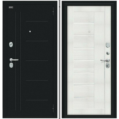 Дверь Проф Букле черное/Bianco Veralinga