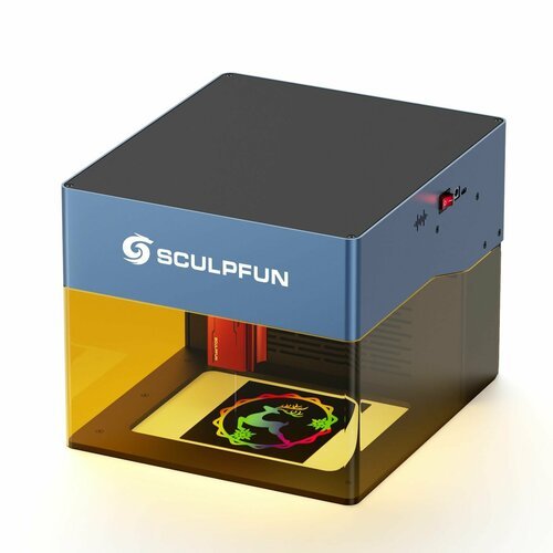 Инновационный лазерный гравер в корпусе Sculpfun iCube ProMax 10W