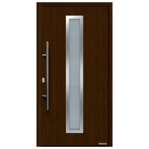 Дверь входная Hormann ThermoPro 65, 1000х2100мм, мотив 700А, Ночной дуб, открывание наружу, DIN правый