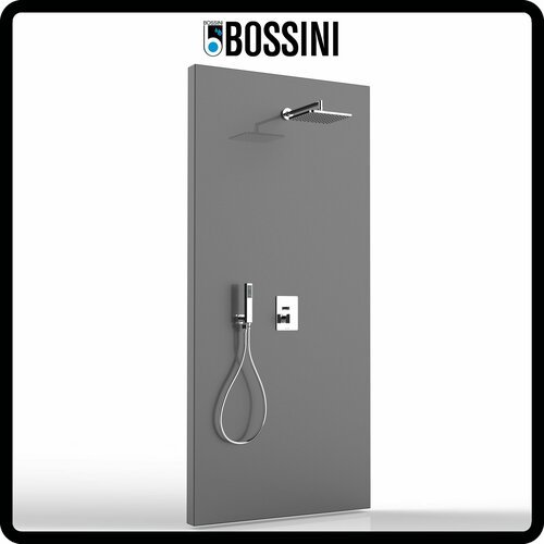 Душевая система с тропическим душем Bossini Cosmo Cube 230x230, Италия