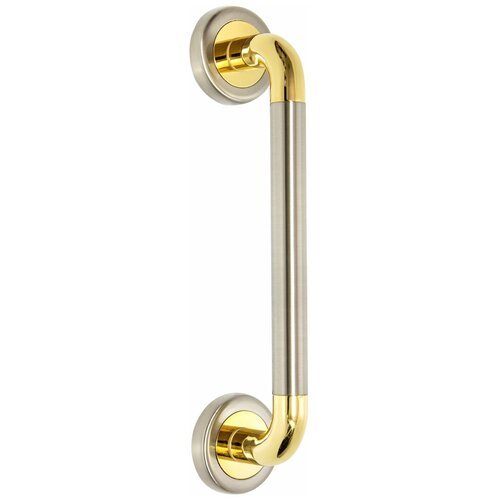 Ручка-скоба для входных и межкомнатных дверей UNO М-8060 160 мм SN/GP Матовый хром/золото (1 шт)