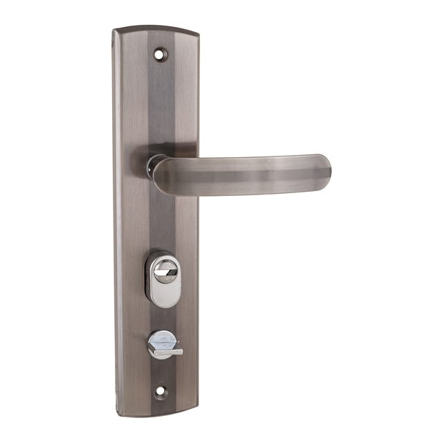 ручка дверная на планке СТАНДАРТ PH-CT217-L для китайских металлических дверей левая никель, хром