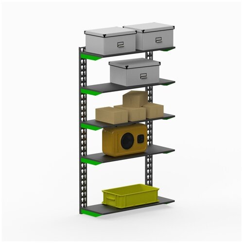 Стеллаж модульный Metalex серии FLY 1500х800х300 (5 полок)