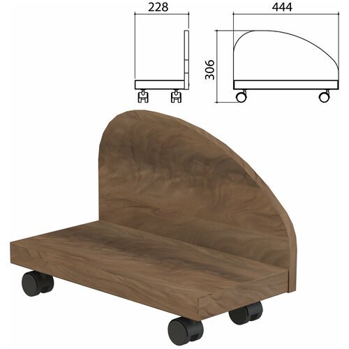 Подставка под системный блок «Приоритет», 228×444×306 мм, лагос, К-929