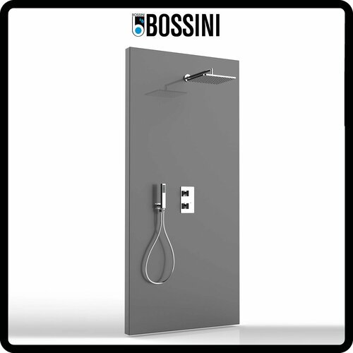 Душевая система с термостатом и тропическим душем Bossini Cosmo Thermostatic Cube 280x280, Италия