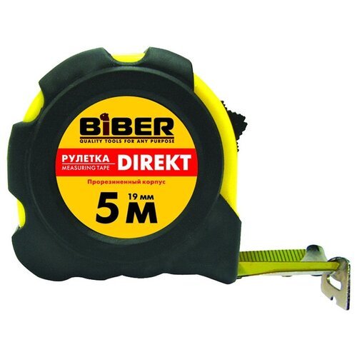 Бибер 40101 Рулетка 'DIREKT' обрезиненный корпус 2мх16мм (10/120)