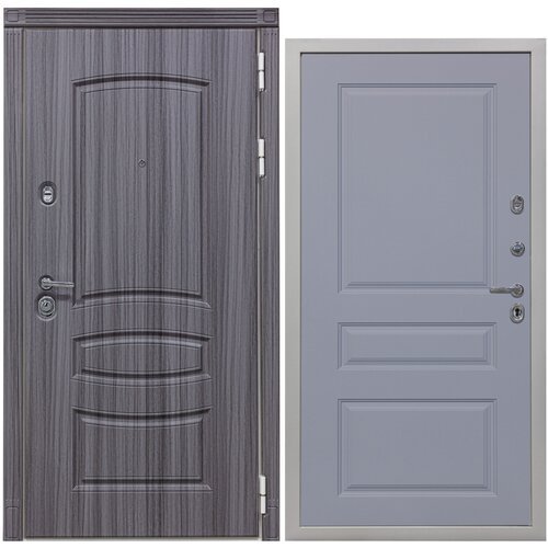 Дверь входная металлическая DIVA 42 2050x860 Правая Сандал серый - Д13 Силк Маус, тепло-шумоизоляция, антикоррозийная защита для квартиры