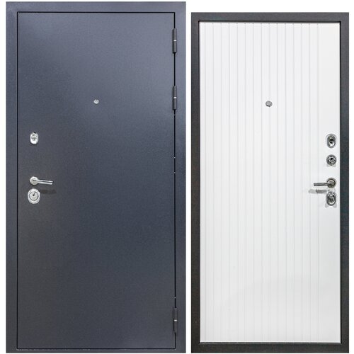 Дверь входная металлическая DIVA ДХ-24 2050x960 Правая Титан - Белый матовый, тепло-шумоизоляция, антикоррозийная защита для квартиры и дома