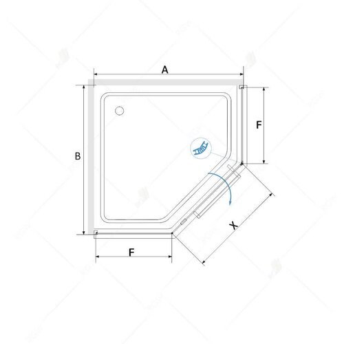 Душевой уголок RGW Hotel HO-084 90x90 350608499-21, профиль хром