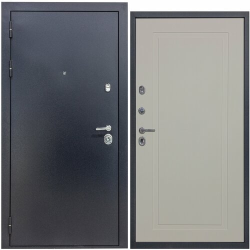 Дверь входная металлическая DIVA 40 2050x960 Левая Титан - Н10 Софт Шампань, тепло-шумоизоляция, антикоррозийная защита для квартиры и дома