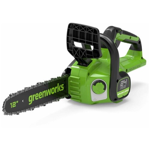 Пила цепная аккумуляторная GreenWorks GD24CS30K4, 24V, 30см, бесщеточная, c АКБ 4 А/ч и ЗУ