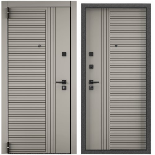 Дверь входная для квартиры Torex X7 PRO 950х2050, правый, тепло-шумоизоляция, антикоррозийная защита, замки 3-го и 4-го класса защиты, цвет серый