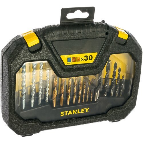 Набор бит и свёрл STANLEY STA7183-XJ, 30 предм., черный/желтый