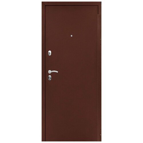 Дверь входная металлическая в квартиру 'стандарт оптима альфа', цвет миланский орех, размер 960х2050 Правая