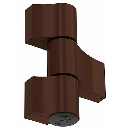 Петля дверная MEDOS 'Jocker-Alu', 67 мм, для алюминиевых дверей, 3-х секционная (коричневая)